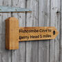 Engraved Coast Path Sign Post, thumbnail 1 of 10