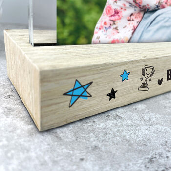 Personalised The World's Best Dad Wooden Base 6x4' Photo Frame, 3 of 7