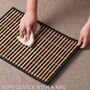 Set Of Six Brown Stripe Bamboo Placemats, thumbnail 4 of 4