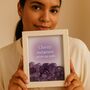 Amethyst Crystal Gift Framed Wall Art Chakra Décor, thumbnail 1 of 10