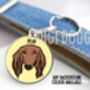Custom Saluki Dog ID Tag, thumbnail 3 of 5