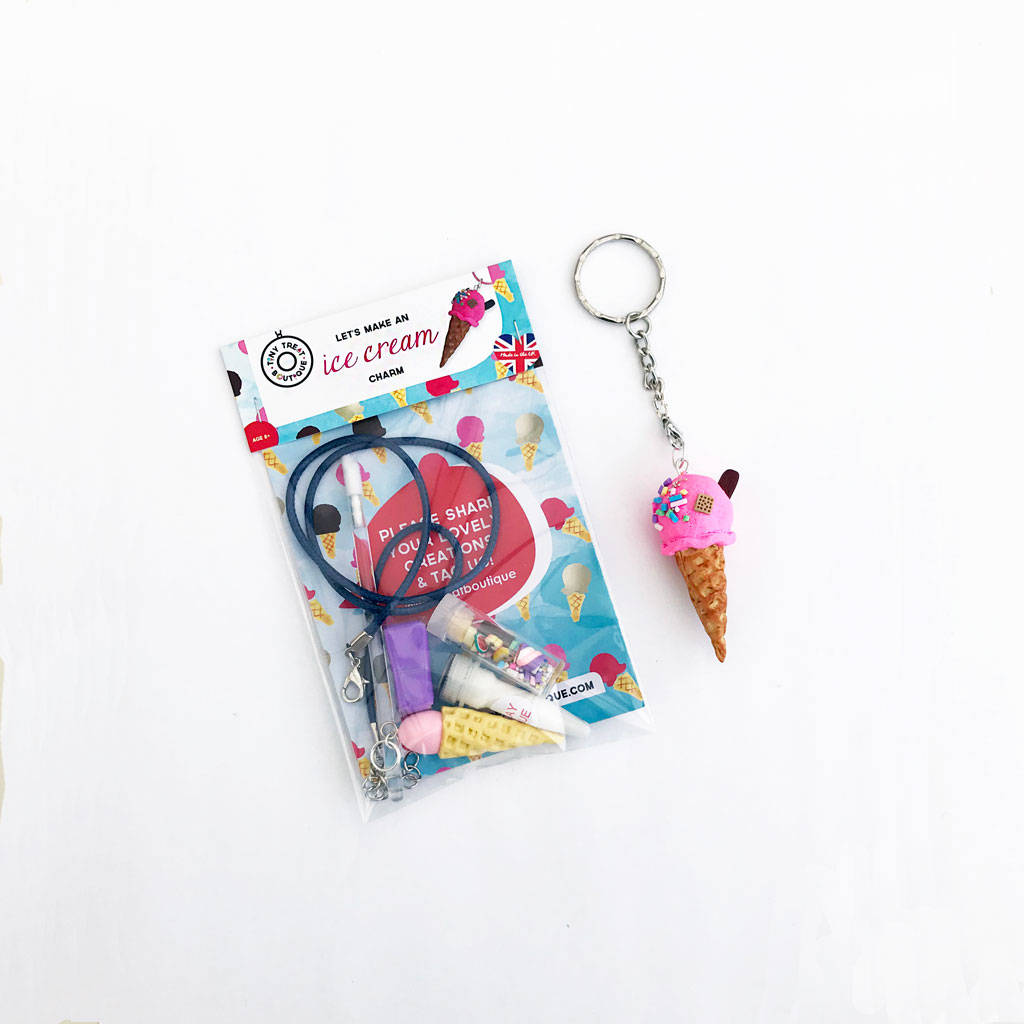 Ice Cream Themed Mini Jewellery Craft Kit By Tiny Treat Boutique