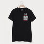 Bun Dmc Hip Hop Bunny Black Organic Slogan T Shirt, thumbnail 1 of 2