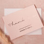 Personalised Bridesmaid Pink Thank You Note Card, thumbnail 1 of 8