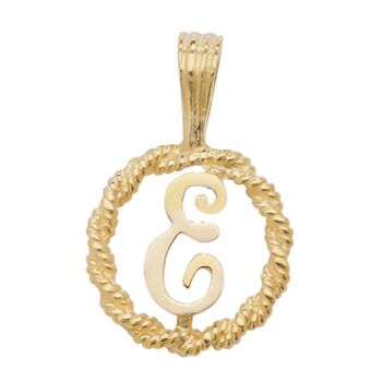 Rope Initial Pendant, 5 of 12