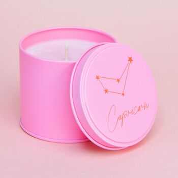 Personalised Pink Constellation Tin Candle, 2 of 4
