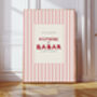 Babar The Elephant Pink Set Of Two Art Prints, thumbnail 2 of 3