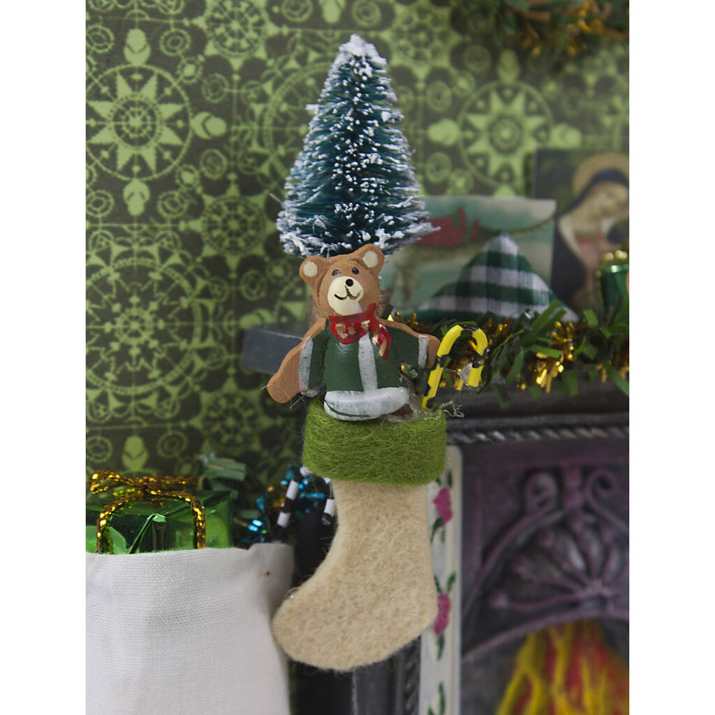 Christmas Fireplace Personalised Card By Karrie Barron