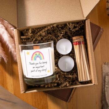 Thank You Teacher Candle Gift, Thank You For Being Part Of My Story, 3 of 7