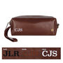 Personalised Leather Classic Wash Bag/Dopp Kit, thumbnail 3 of 10