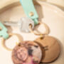 My Favourite Pet Wooden Photograph Keyring With Message, thumbnail 3 of 12