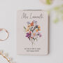 Personalised Luxury Compact Mirror With Delicate Watercolour Wildflowers, thumbnail 3 of 4