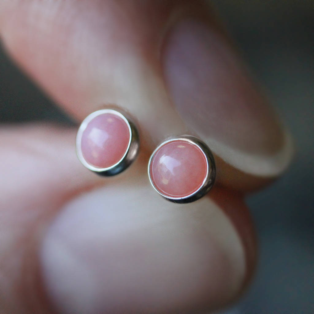 tiny gemstone earrings