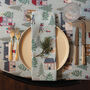 Luxury Designer Christmas Napkin Sets Snowy Day, thumbnail 1 of 3