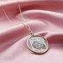 Sterling Silver Round Glass Locket Necklace, thumbnail 3 of 9
