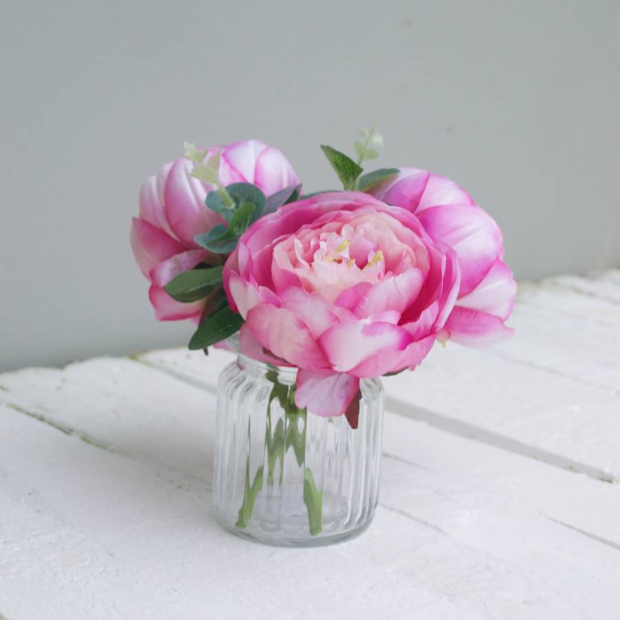 faux peony bouquet by abigail bryans designs