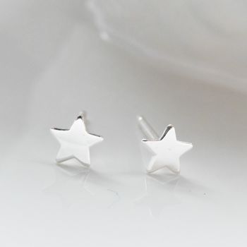 Tiny Star Girls Earrings, 3 of 4