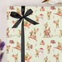 Three Sheets Of Green Christmas Elf Wrapping Paper, thumbnail 2 of 2