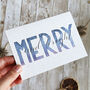 Merry And Bright Christmas Card, thumbnail 2 of 3