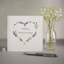 Handmade Lavender 'Happy Anniversary' Card, thumbnail 1 of 2