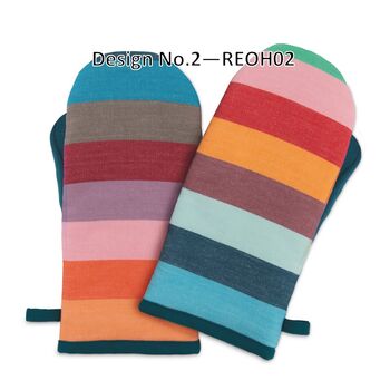 Fun Stripes High Quality Oven Gloves Vibrant Colours, 2 of 5