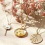 Personalised Pressed Birth Flower Pendant Necklace, thumbnail 2 of 12