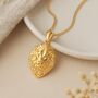 Personalised 9ct Yellow Gold Lion Head Pendant, thumbnail 1 of 7