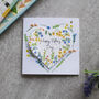 Father's Day Wildflower Seed Heart Card, thumbnail 2 of 9