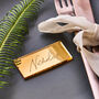 Personalised Mirror Gold Wedding Place Setting, thumbnail 1 of 8