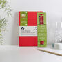 Christmas Recycled Leather Make A Mark Stationery Set, thumbnail 1 of 2