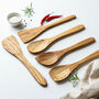 Olive Wood Spatula Utensil Set, thumbnail 1 of 5