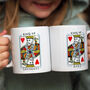 Playing Card King Of Dads, Daddies Or Grandads Mug, thumbnail 1 of 3