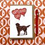 Flatcoated Retriever Father's Day Card, thumbnail 2 of 3