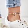 Personalised Semi Precious Stone Bead And Chain Anklet, thumbnail 6 of 11