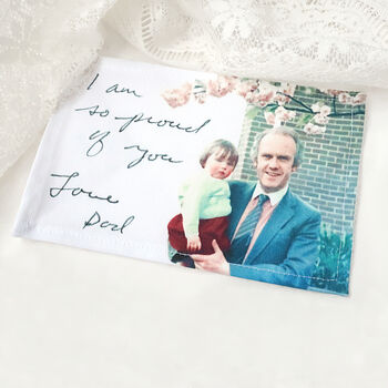 Personalised Photo And Handwriting Wedding Dress Label, 4 of 4