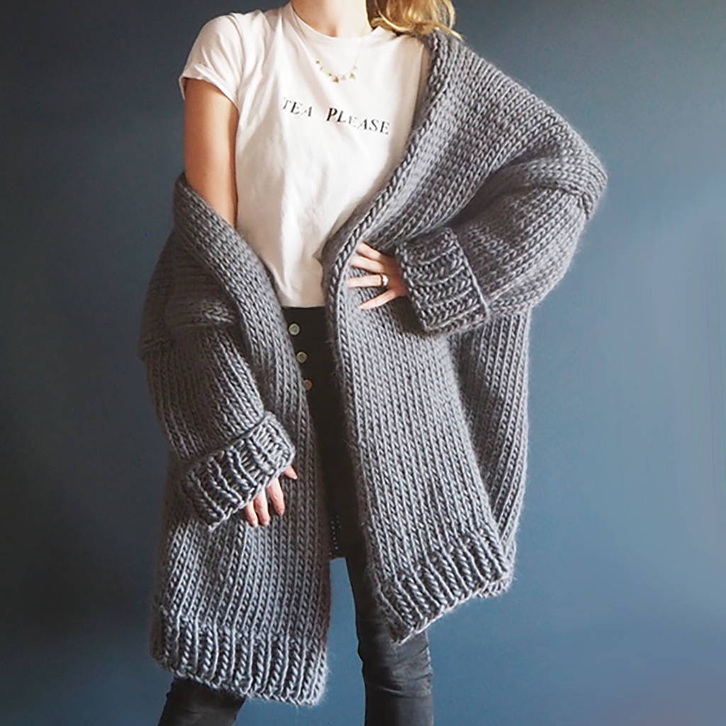 Oversized Cardigan Knitting Kit By Lauren Aston Designs ...