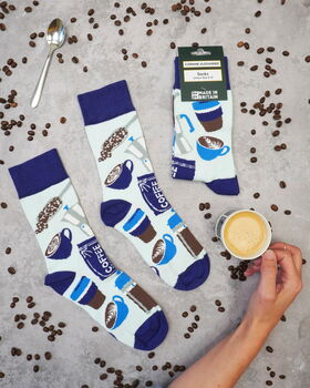 Coffee Illustrated Socks | British Made, 3 of 5