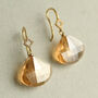 Antique Champagne Amber Drop Earrings, thumbnail 1 of 10