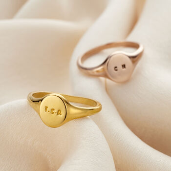 Personalised Initials Signet Ring, 2 of 7
