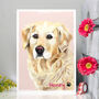 Personalised 'Honey' Dog Art Print, thumbnail 1 of 4