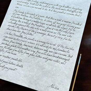 Alicia’s Handwritten Letter To Verso Clair Obscur, 3 of 6