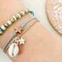 Personalised Cowrie Shell Friendship Bracelet, thumbnail 4 of 5