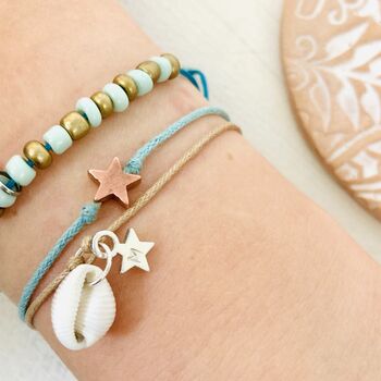 Personalised Cowrie Shell Friendship Bracelet, 4 of 5