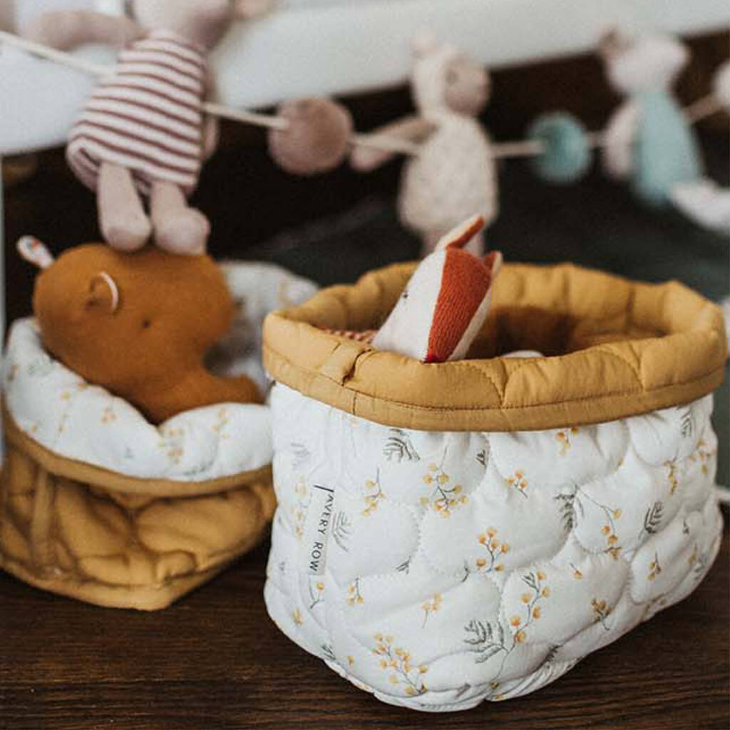 Set Of Two Quilted Storage Baskets Mimosa By Avery Row