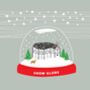 Shakespeare's Globe Theatre, Snow Globe, London Christmas Pun Card, thumbnail 2 of 8