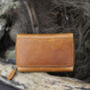 Artisan Range Woman's Large Tan Leather Purse Rfid Safe, thumbnail 1 of 8