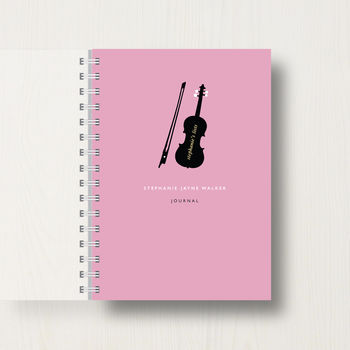 Personalised Music Lovers Notebook Or Journal, 8 of 8