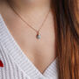 Aquamarine March Birthstone Necklace, thumbnail 3 of 11