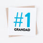 Number One Dad, Daddy Or Grandad Card, thumbnail 2 of 3