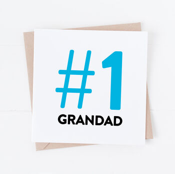 Number One Dad, Daddy Or Grandad Card, 2 of 3